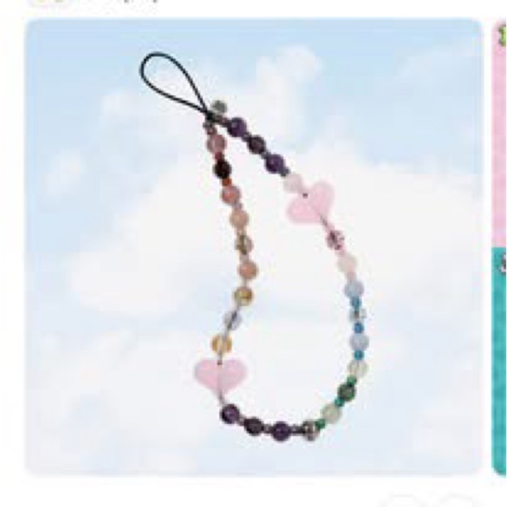 Stringting Love Cascade Wristlet Phone Strap